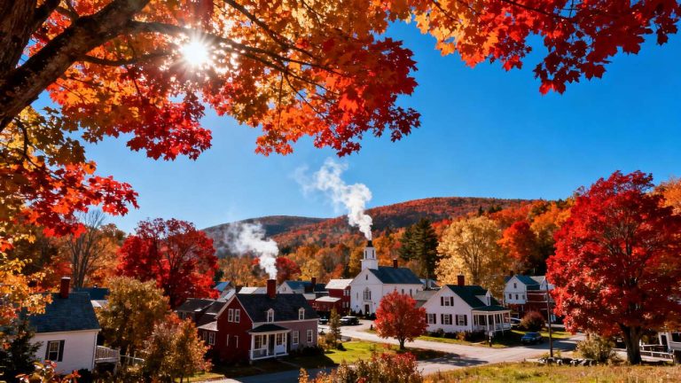 Discover the Alluring Woodsmoke Aroma in Stowe, a Picture-Perfect Vermont Village This Fall
